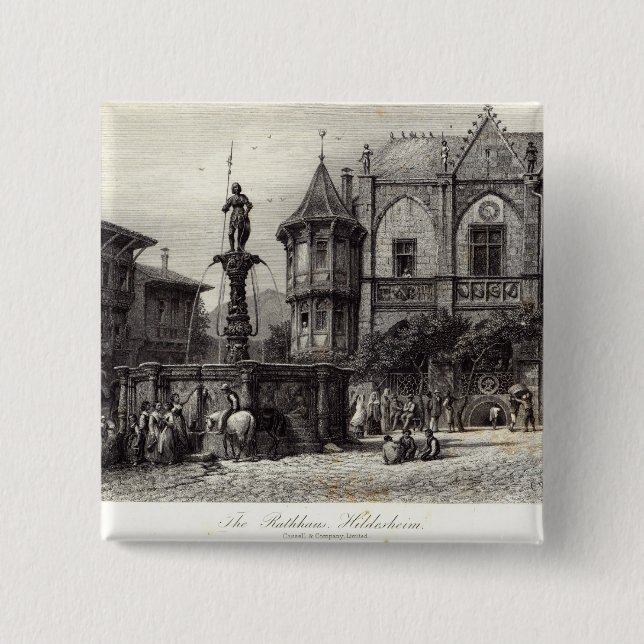 Chapa Cuadrada El Rathhaus, Hildesheim (Anverso)