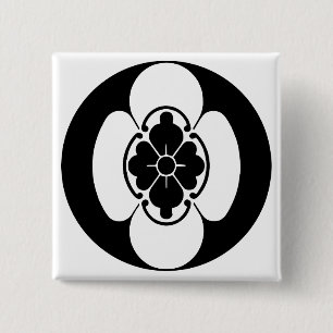 Chapa Cuadrada El reposo familiar japonés (KAMON) del Hotta