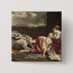 Chapa Cuadrada El resto en el vuelo en Egipto, 1628