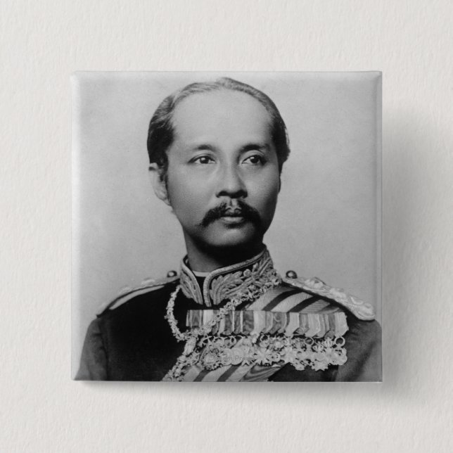 Chapa Cuadrada El rey Chulalongkorn Rama V de Tailandia (Anverso)