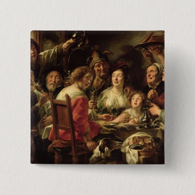 Chapa Cuadrada El rey Drinks (Anverso)