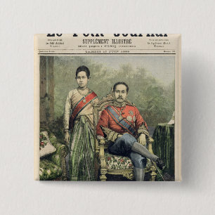 Chapa Cuadrada El rey y la reina de Tailandia