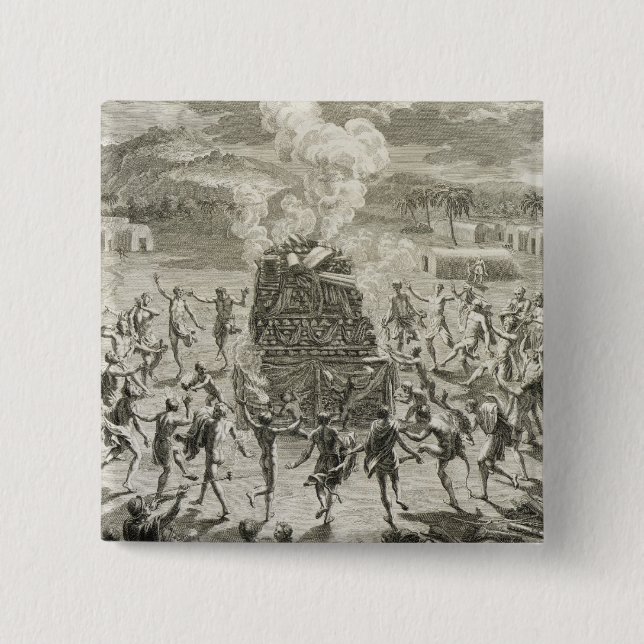 Chapa Cuadrada El sacrificio a Quitchi-Manitou, o el gran Spi (Anverso)