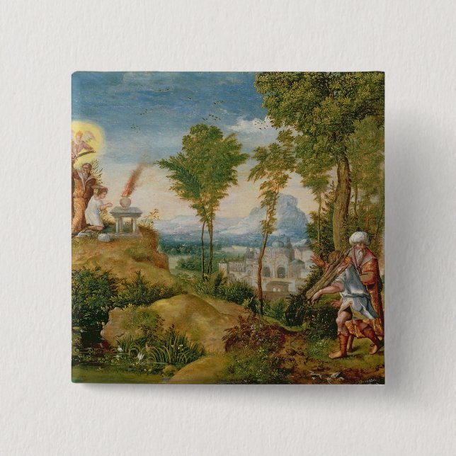 Chapa Cuadrada El sacrificio de Isaac (Anverso)