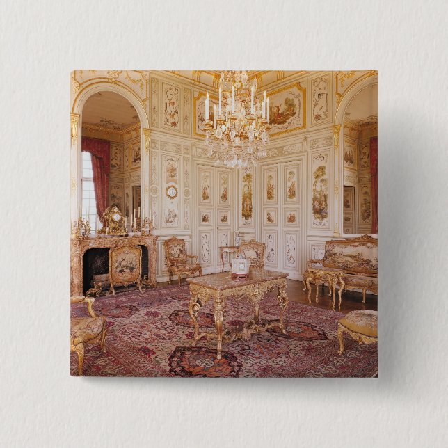 Chapa Cuadrada El salón Chinois, c.1740 (Anverso)