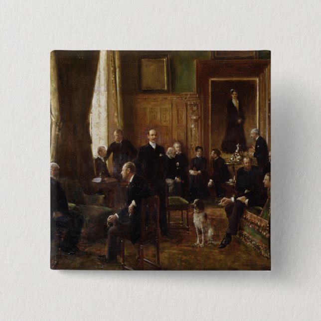 Chapa Cuadrada El salón de la condesa Potocka, 1887 (Anverso)