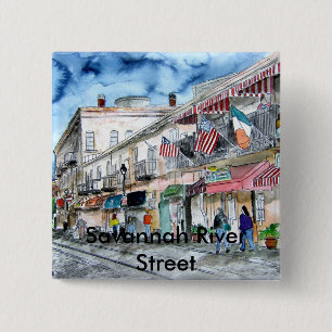 Chapa Cuadrada el savannah_river_street_painting, el río