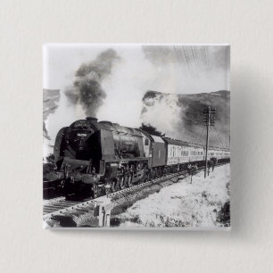 Chapa Cuadrada El Scot real, locomotora interurbana