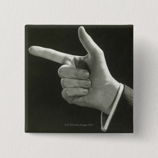 Chapa Cuadrada El señalar del hombre (Anverso)