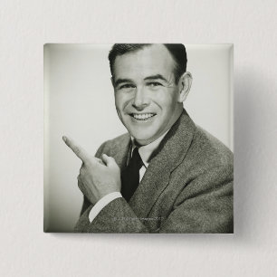 Chapa Cuadrada El señalar del hombre de negocios