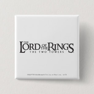 Chapa Cuadrada EL SEÑOR DEL logo horizontal DE LOS ANILLOS