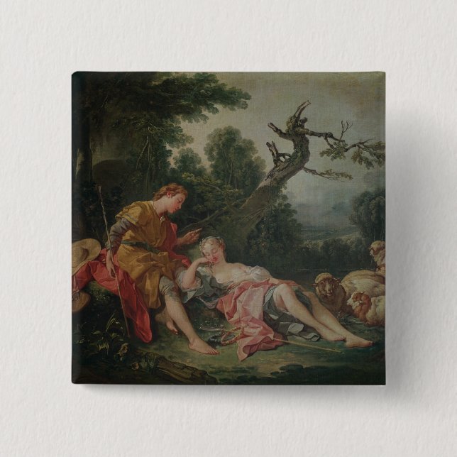 Chapa Cuadrada El Shepherdess durmiente (Anverso)