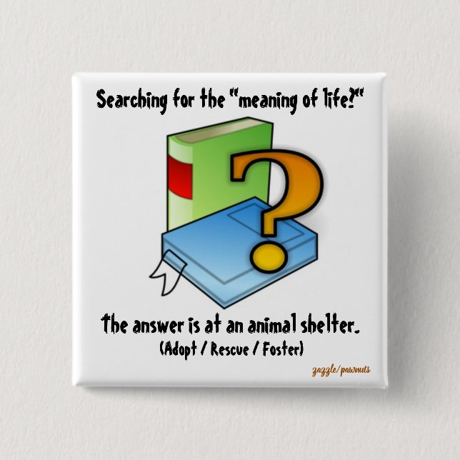 Chapa Cuadrada El significado de la vida (Anverso)