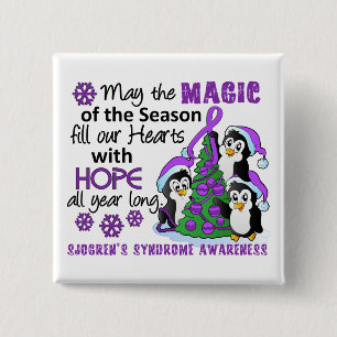 Chapa Cuadrada El síndrome de Sjogren de los pingüinos del