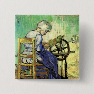 Chapa Cuadrada El spinner de Vincent van Gogh