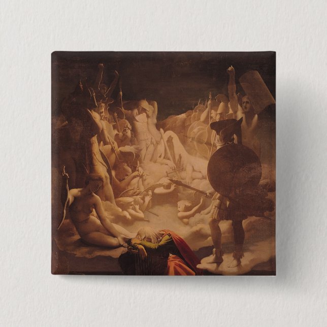 Chapa Cuadrada El sueño de Ossian, 1813 (Anverso)