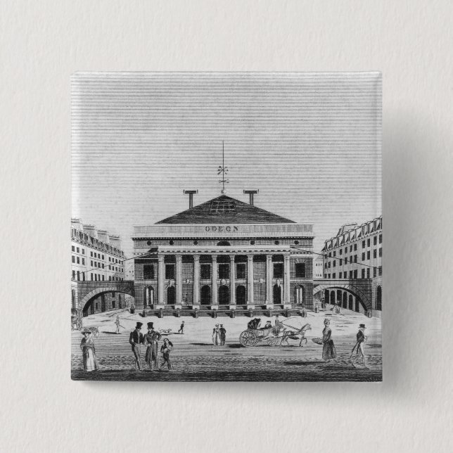 Chapa Cuadrada El teatro de l'Odeon, 1830 (Anverso)