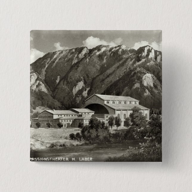 Chapa Cuadrada El teatro en Oberammergau, 1930 (Anverso)