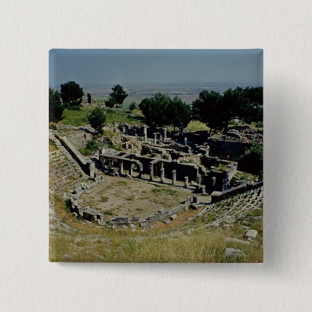 Chapa Cuadrada El teatro griego (Anverso)