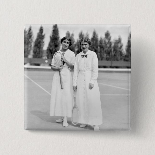 Chapa Cuadrada El tenis Champions, 1913 de las mujeres (Anverso)