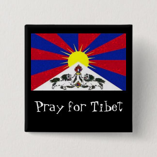 Chapa Cuadrada el tibetflag, ruega para Tíbet