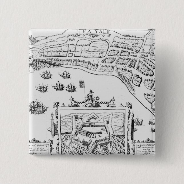 Chapa Cuadrada El Towne y el Platforme de Fayall (Anverso)