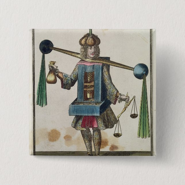 Chapa Cuadrada El traje del Minter (Anverso)