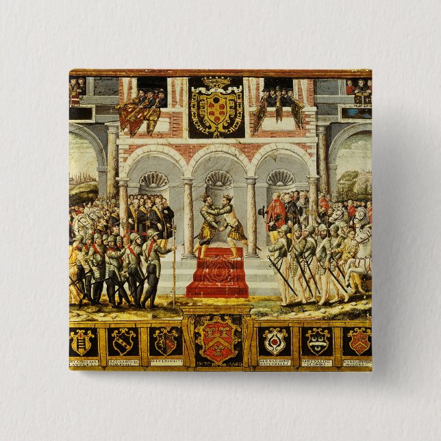 Chapa Cuadrada El tratado de Cateau-Cambresis (Anverso)