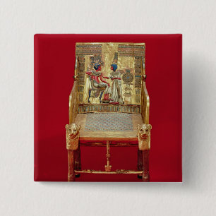 Chapa Cuadrada El trono, de la tumba de Tutankhamun