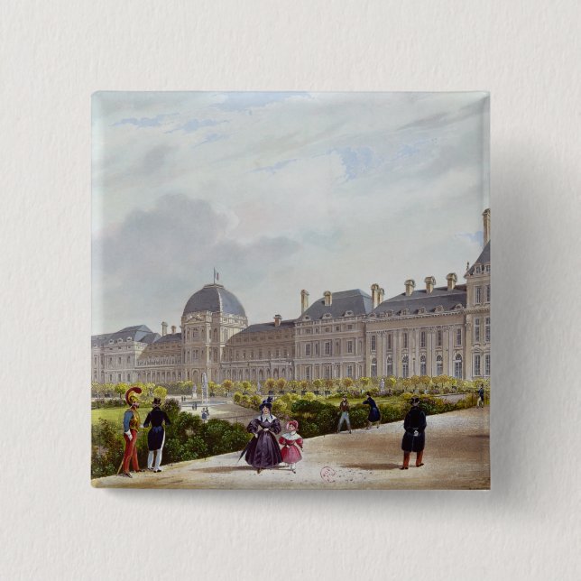 Chapa Cuadrada El Tuileries durante la restauración (Anverso)
