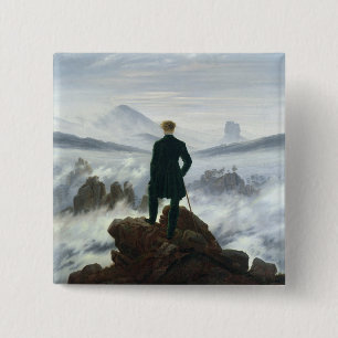 Chapa Cuadrada El vagabundo sobre el mar de la niebla, 1818