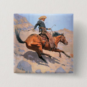 Chapa Cuadrada El vaquero (aceite en lona)