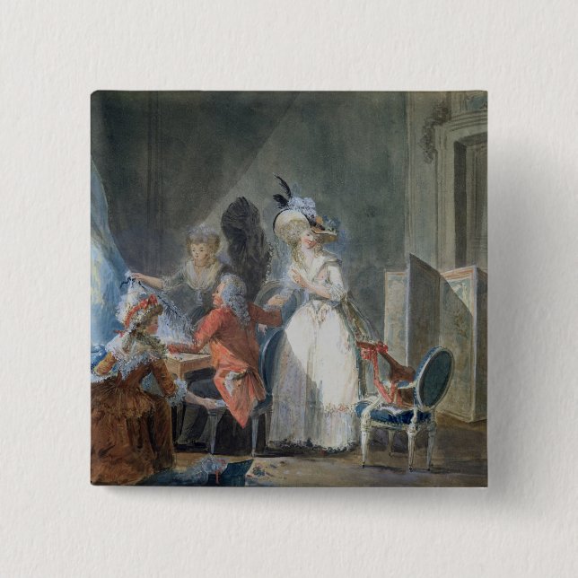 Chapa Cuadrada El vendedor de la moda (Anverso)