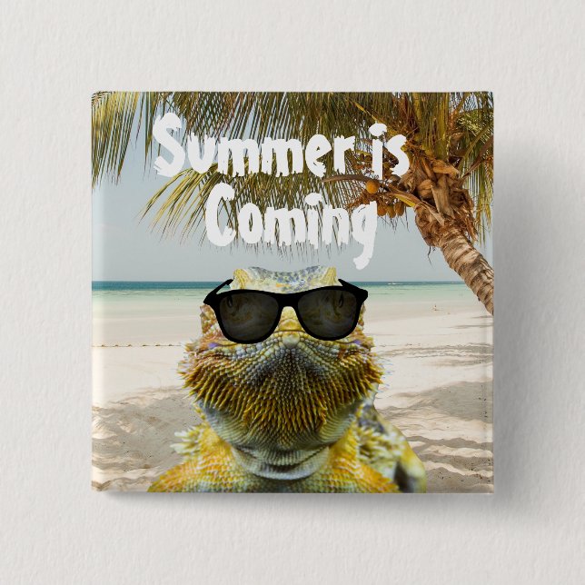 Chapa Cuadrada El verano está llegando (Anverso)