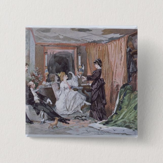 Chapa Cuadrada El vestuario de Hortense Schneider (Anverso)