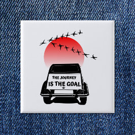 Chapa Cuadrada El viaje es el objetivo Sunset - viejo temporizado