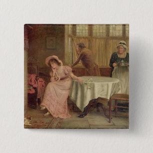 Chapa Cuadrada "Él vienen?" (aceite en lona)