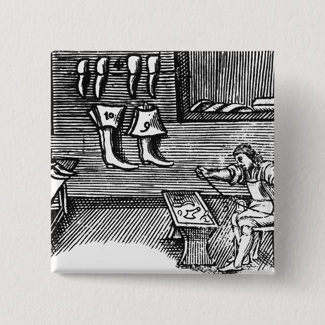 Chapa Cuadrada El zapatero (Anverso)