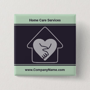 Chapa Cuadrada Elderly Care Custom Logo & Custom Text Promotional