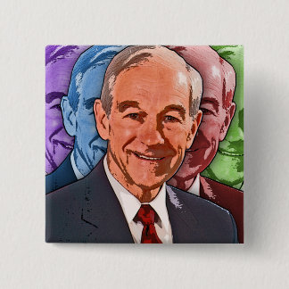 Chapa Cuadrada Elección de Ron Paul para Presidente