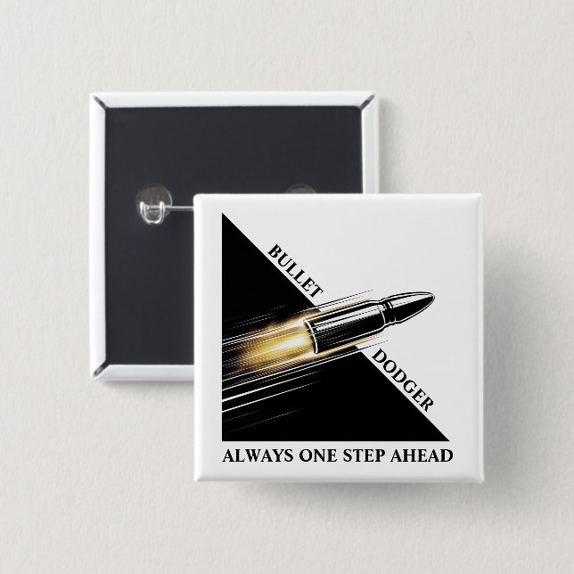 Chapa Cuadrada Elección política estadounidense (Anverso y reverso)