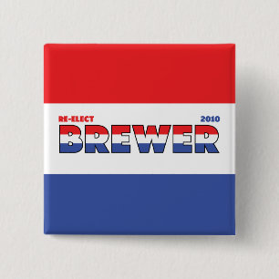 Chapa Cuadrada Elecciones blanco del cervecero 2010 del voto y