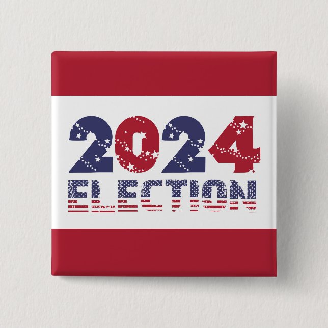 Chapa Cuadrada Elecciones rojas 2024 (Anverso)