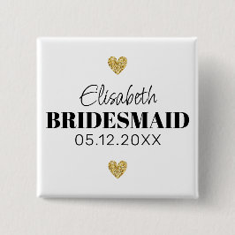 Chapa Cuadrada Élégant et Simple Pour Demoiselle D'Honneur