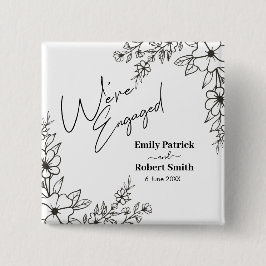 Chapa Cuadrada Elegant Typography we're engaged