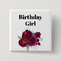 Elegante Magenta Rosa Floral Bouquet Chica de cump