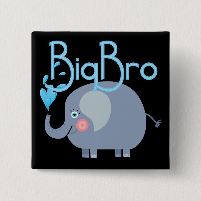 Chapa Cuadrada Elephant Big Bro (Anverso)