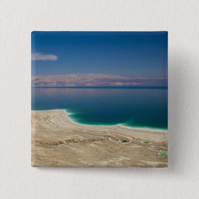 Chapa Cuadrada Elevated view of the Dead Sea (Anverso)