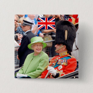 Chapa Cuadrada Elizabeth-Duque del HM reina de Edimburgo