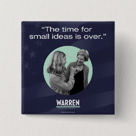 Chapa Cuadrada Elizabeth Warren - la época para las pequeñas